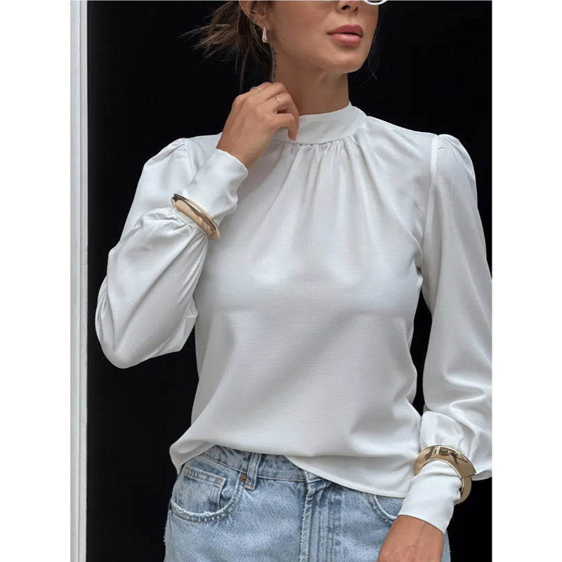 Blusa Regata Feminina Únique Premium Gola Assimétrica Casual Bellizzi 