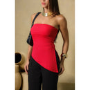 Blusa Feminina Tomara que Caia em Malha Canelada Moderna Bellizzi 