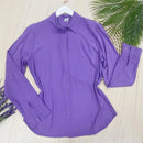 Camisa Feminina em Viscose Manga Longa Casual Elegante Bellizzi 