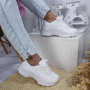 Tênis Feminino Sintético Plataforma Tratorado Casual Bellizzi 