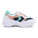Tênis Feminino de Tecido com Solado Alto Estilo Esportivo Bellizzi 