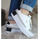 Tênis Feminino  Plataforma com Cano Alto para Looks Casuais Bellizzi 