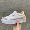 Tênis Feminino  Plataforma com Cano Alto para Looks Casuais Bellizzi 